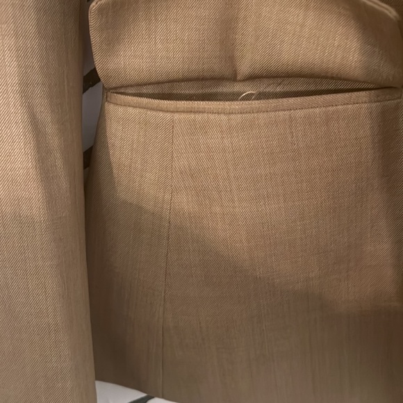 [Theory] BROWN Tailored Single Button Wool Blazer - Picture 9 of 13